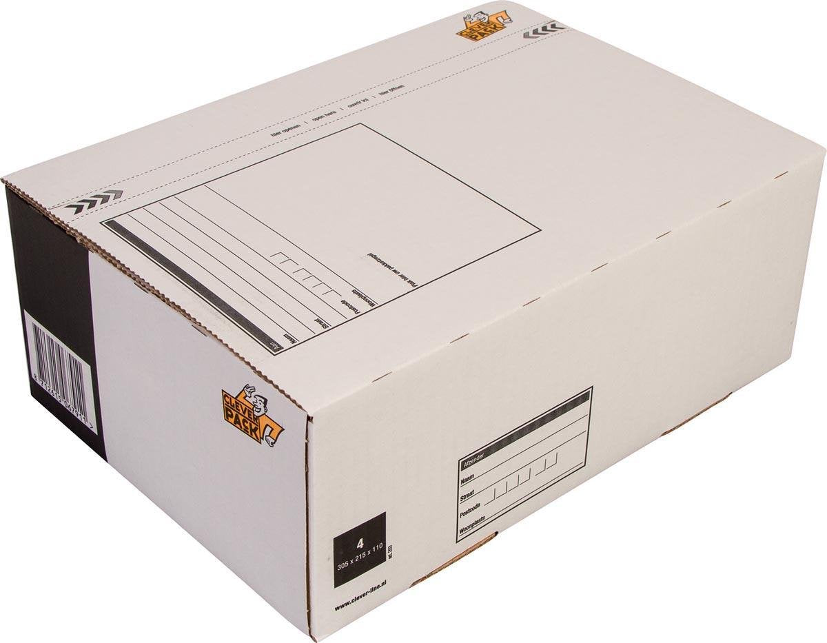 Cassetta dei pacchi postali Cleverpack 4 305 x 215 x 110 mm - 5 pezzi