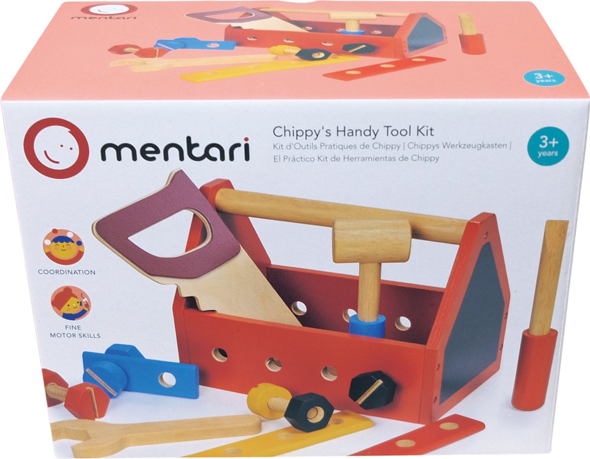 Gioco di ruolo Mentari - cassetta degli attrezzi - 21x13,2x15,5 cm - 15 parti - 3 anni