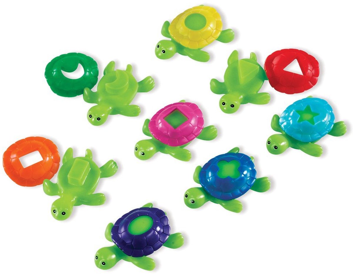 Recursos de aprendizaje tortugas de caparazón con forma smart splash® (juego de 16) - 2+