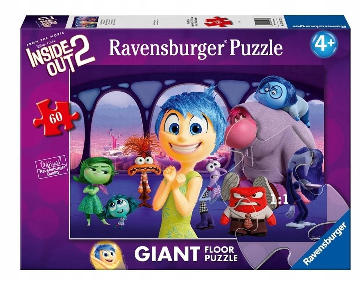 Puzzle Ravensburger 60 pezzi 'inside out 2' gigante