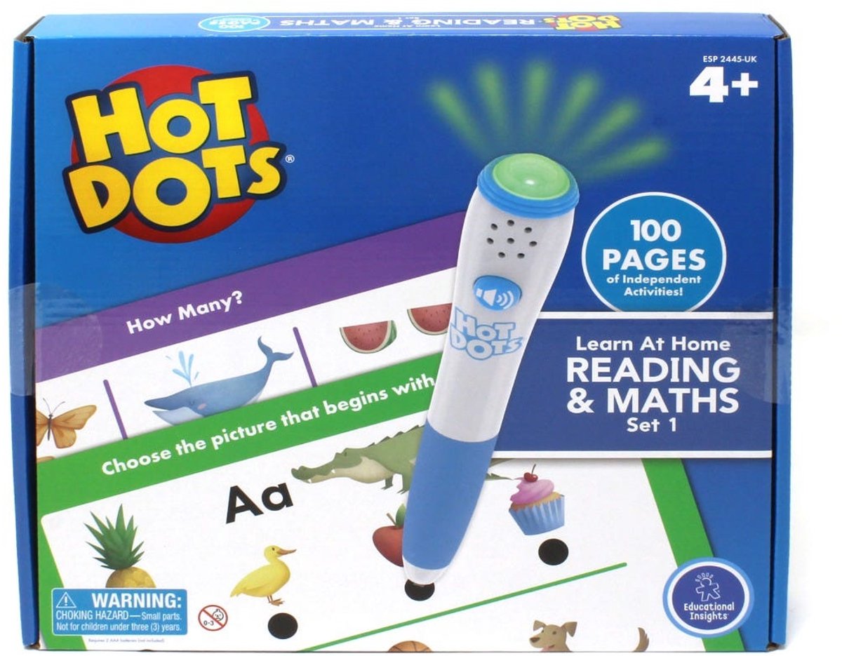 Learning resources educatief hot dots leren lezen en rekenen set. - 3+