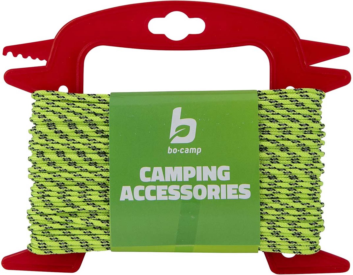Bo-camp - tensor en carrete - ø 3 mm - 20 metros - nailon reflectante