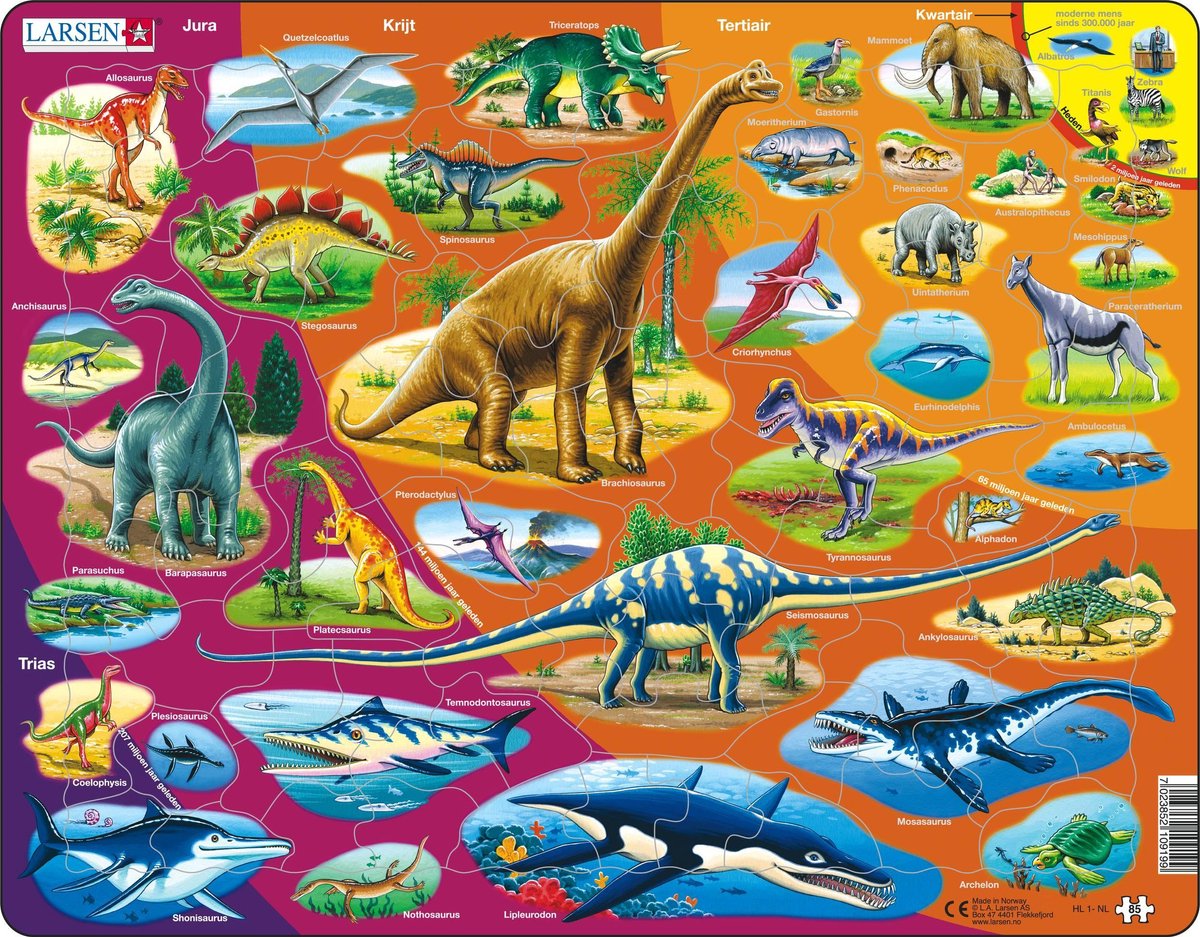 SelectA Larsen Pluzzle Animali Nature Historisch, 85st.