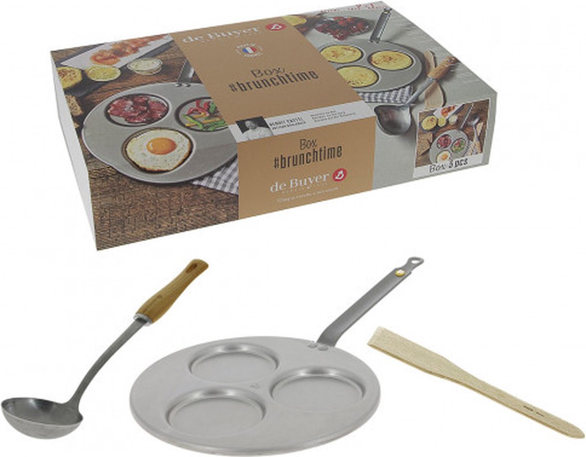 Debuyer el comprador caja brunchtime - sartén triblini + espátula