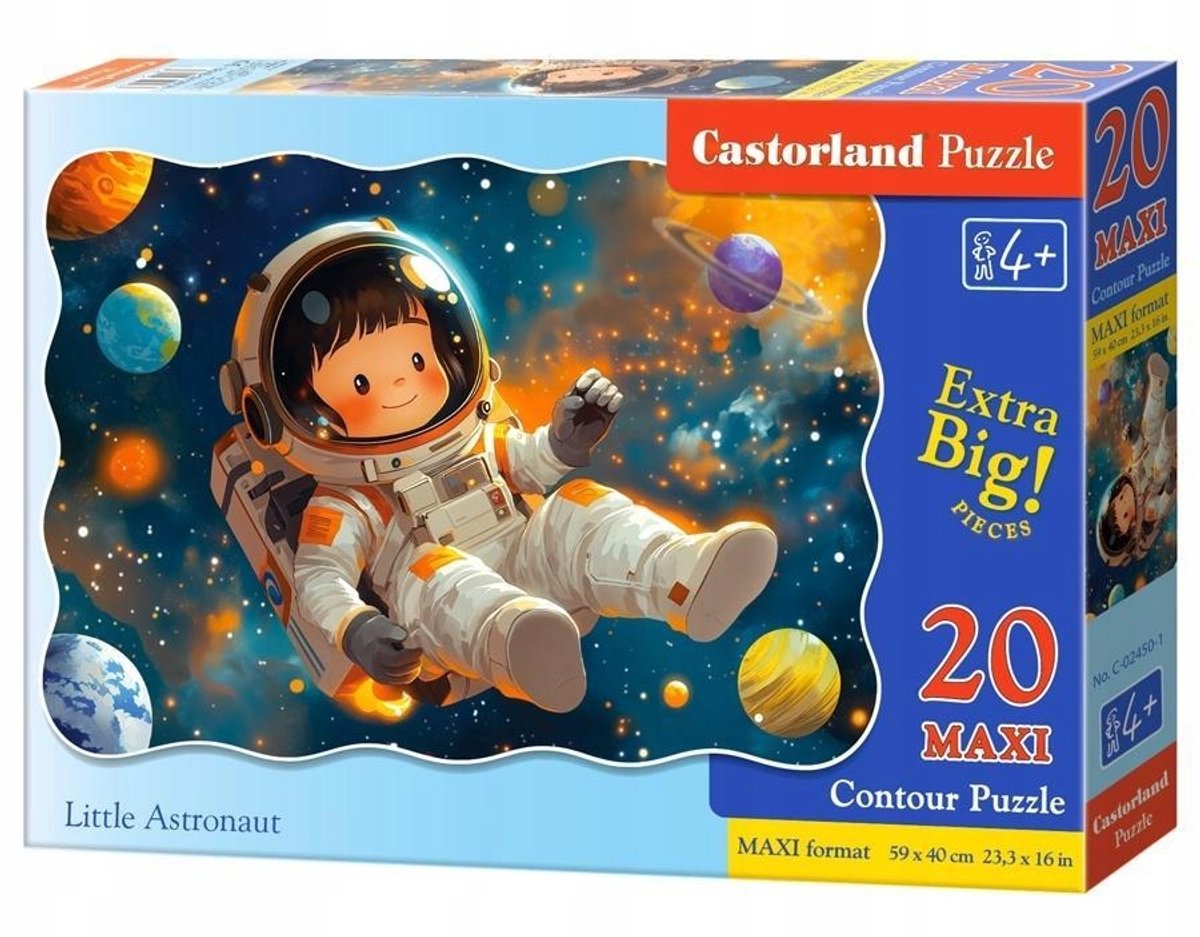 Castorland maxi puzzel 20 stukken: kleine astronaut
