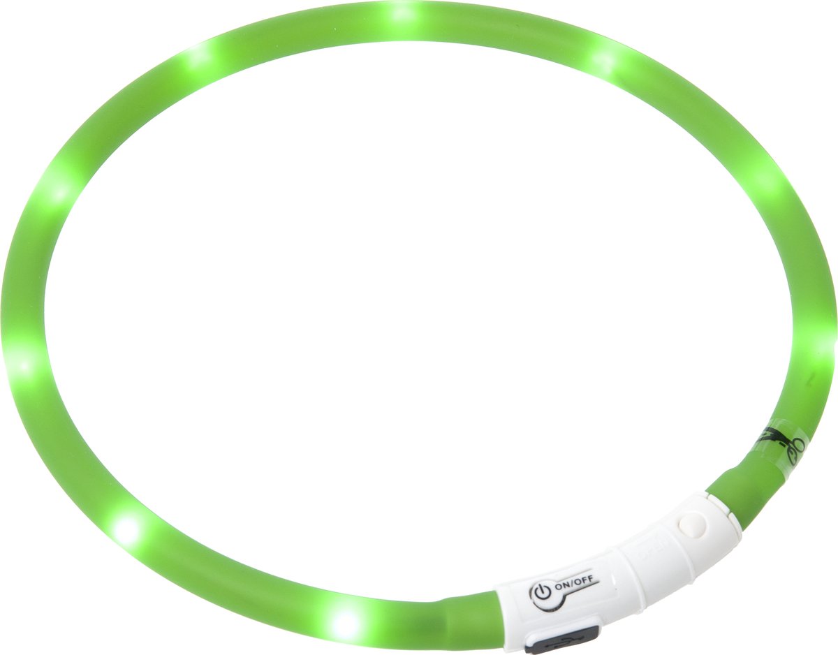 Collar Flamingo Visio LED 70 cm - collar para perros - verde