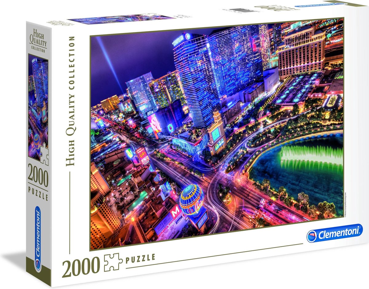 Clementoni Jigsaw Puzzle Las Vegas, 2000st.