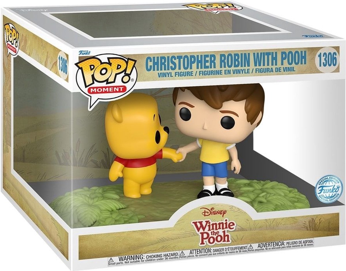 Funko pop moments: disney - christopher robin with pooh pop #1306