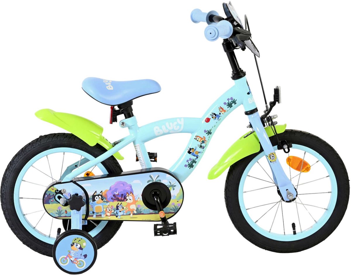 Bicicleta para niños Bluey - 14 pulgadas - azul claro