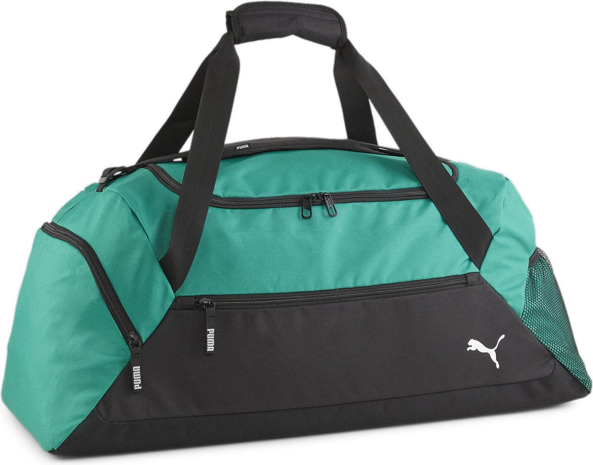 Borsa sportiva unisex Puma teamgoal teambag m - verde sport-nero