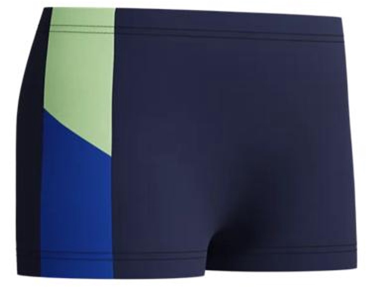 Speedo dive aquashort jongens - vormvaste zwembroek jongens - zwemshort jongens met stretch - sportzwembroek kids met trekkoord - marine groen - maat 176