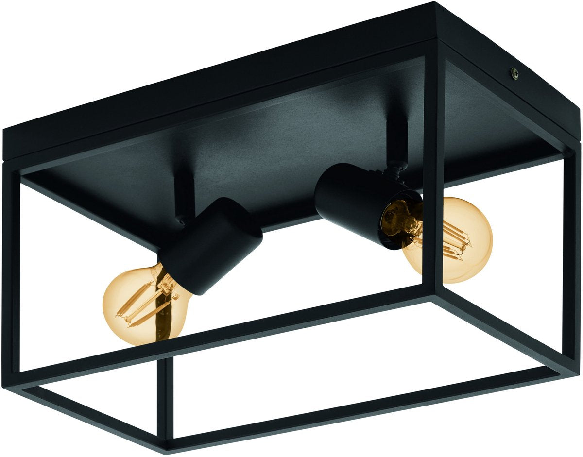 Eglo silentina plafondlamp - e27 - 36 cm - zwart