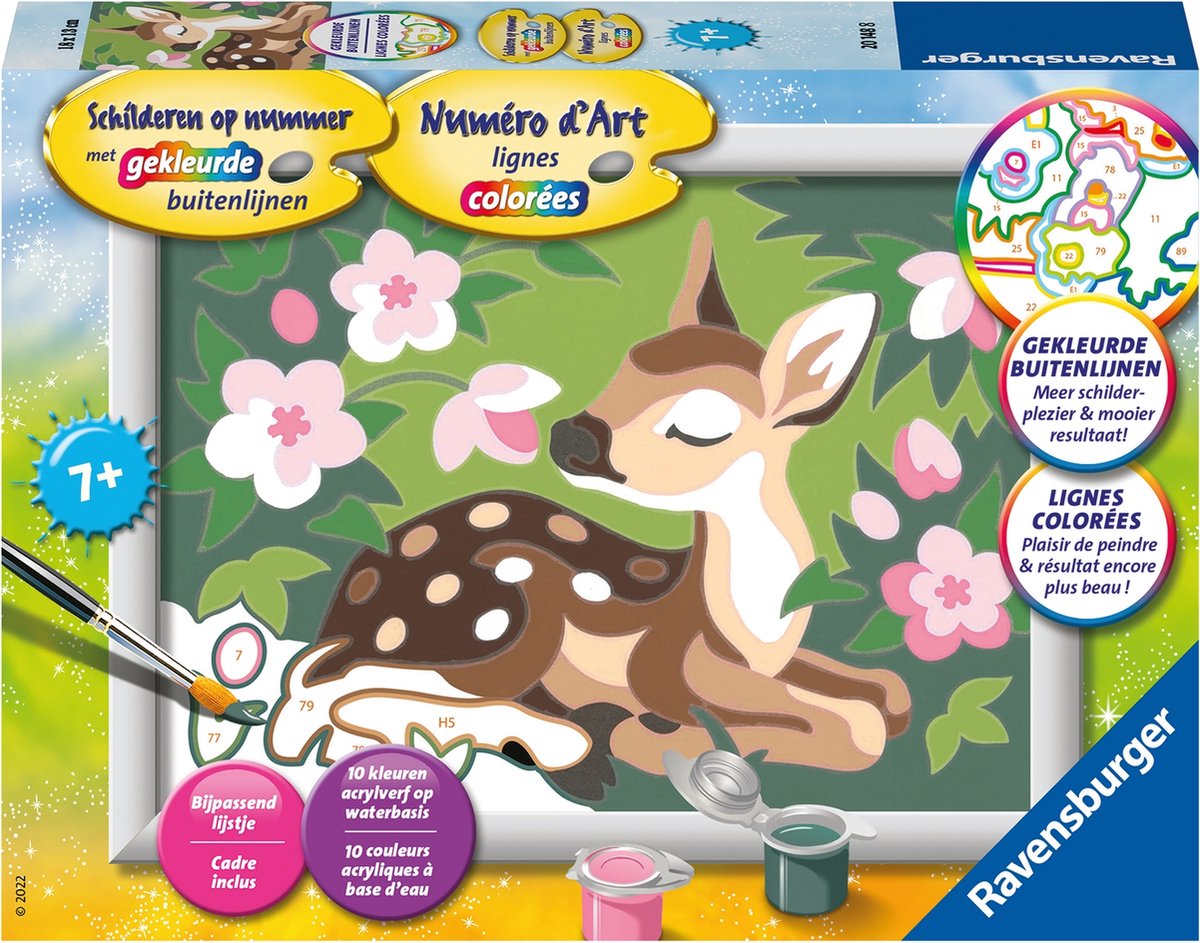 Ravensburger dipinge con i numeri piccoli cervi - pacchetto hobby