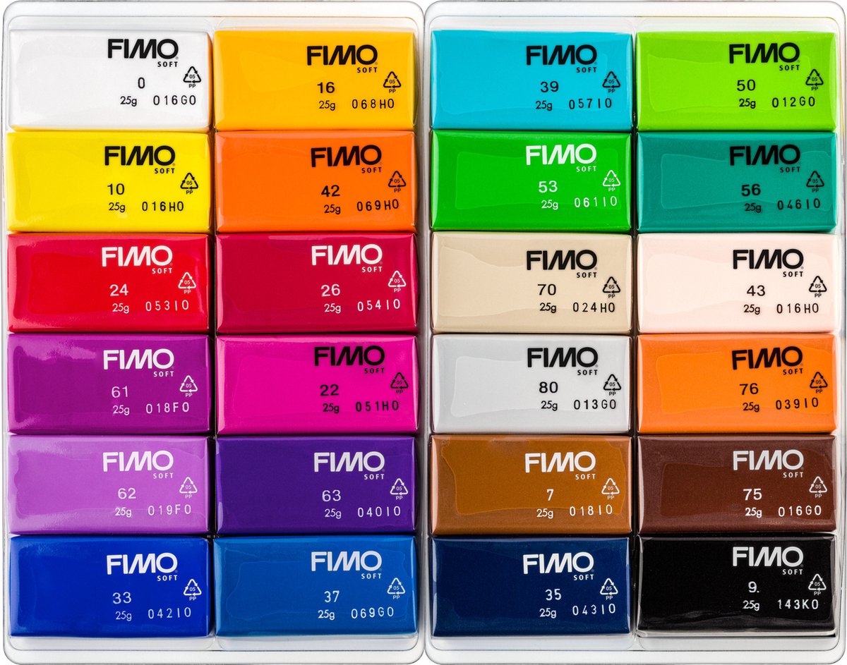 FIMO® Soft, Colori standard, Box 24x25 Gr 1