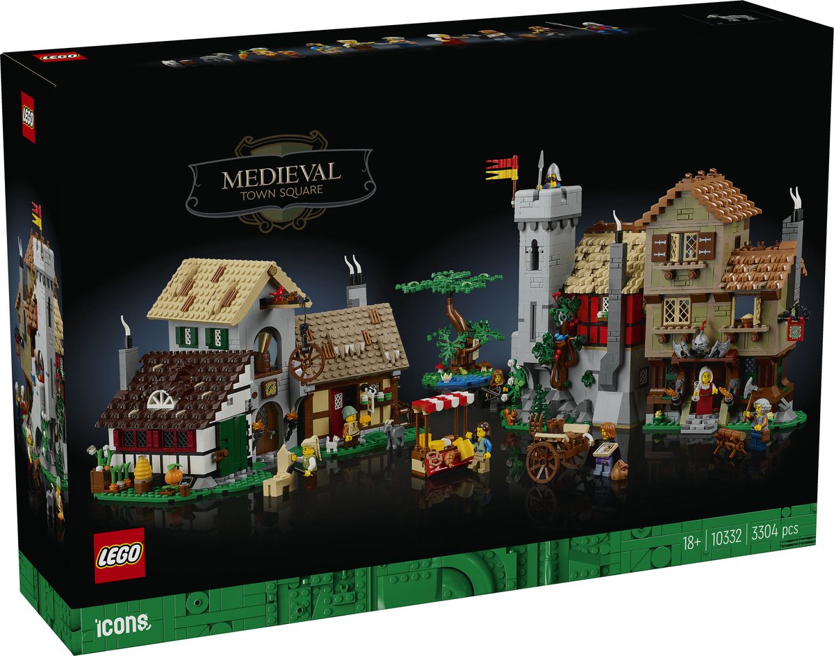 Lego iconos plaza de la ciudad medieval - 10332