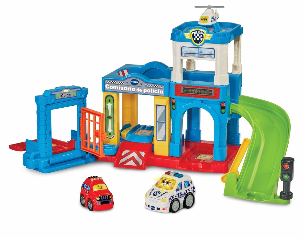 Set da gioco per veicoli Vtech tut tut bolidos 28 x 11,5 x 28 cm della polizia