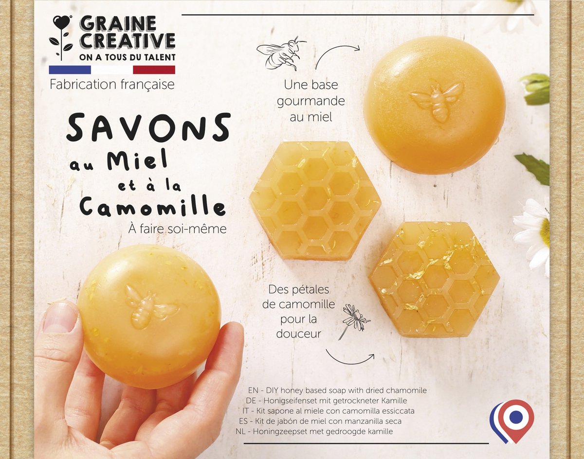 Graine creative zeep maken set honing - diy creatief speelgoed.