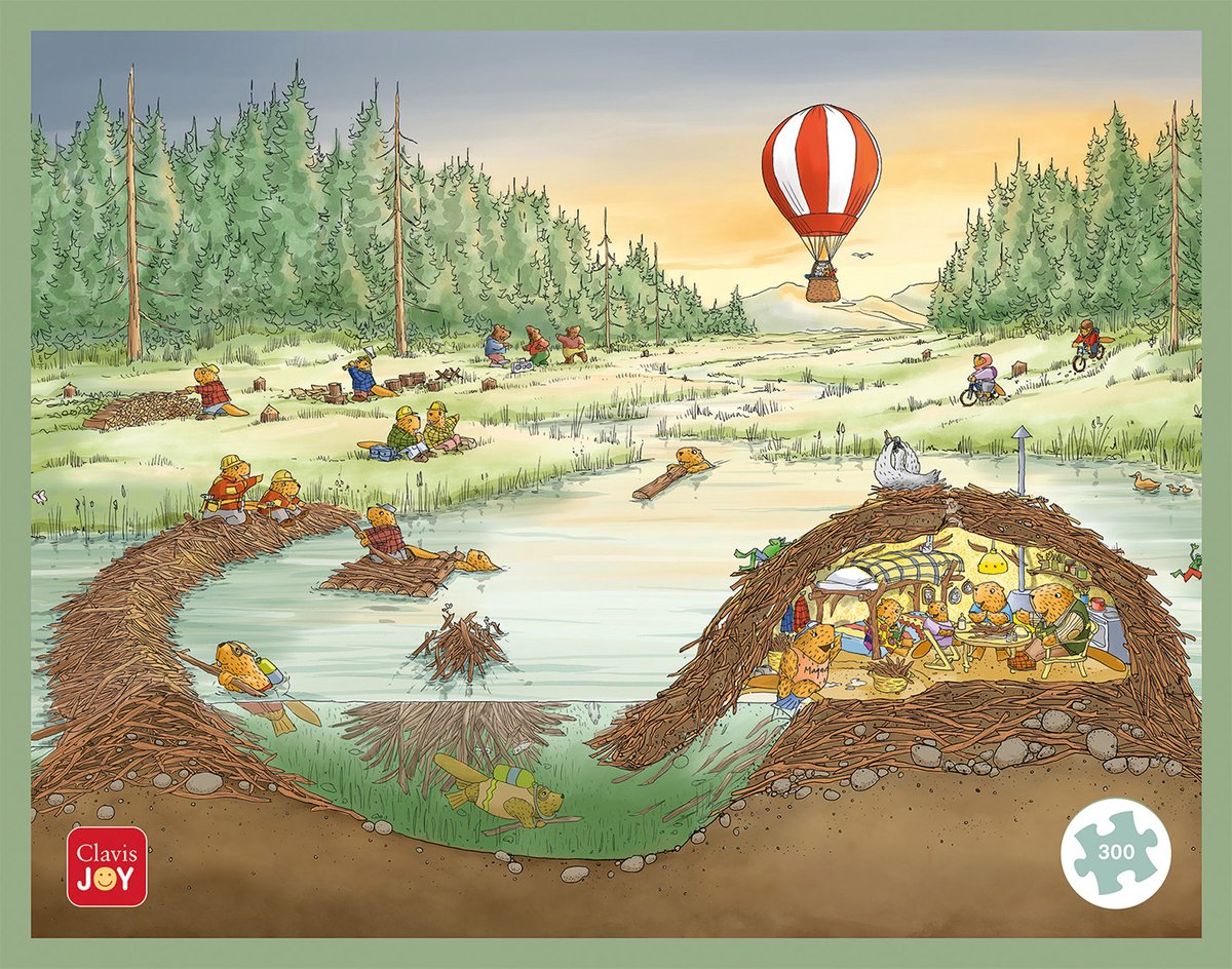 Puzzle Clavis benvenuto a casa castoro!
