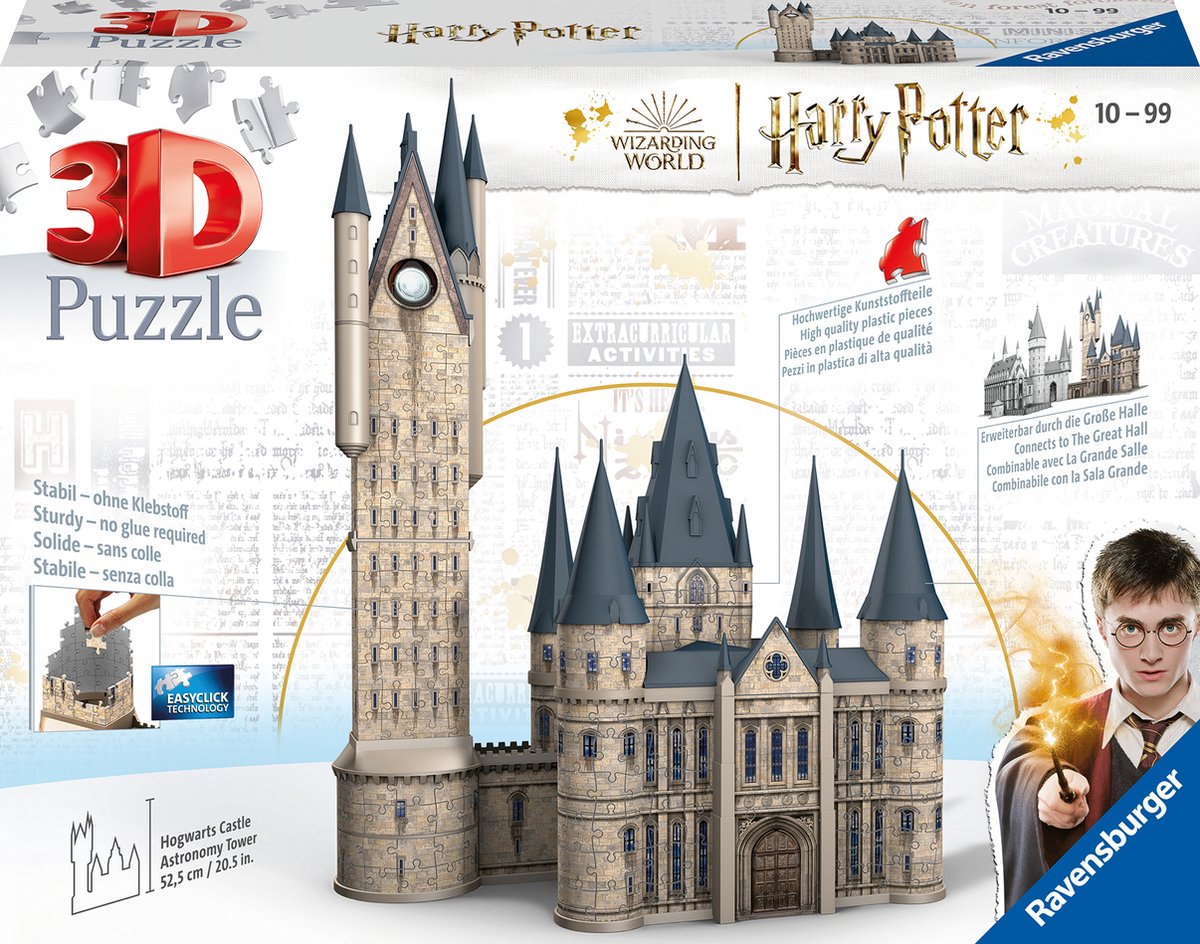 Ravensburger Torre di Astronomia del Castello di Hogwarts - Puzzle 3D - 540 pezzi