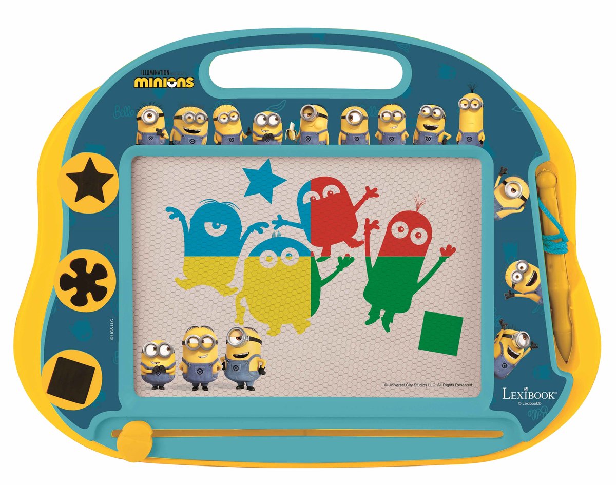 Lexibook minions magnetisch meerkleurig tekenbord met accessoires a5 formaat