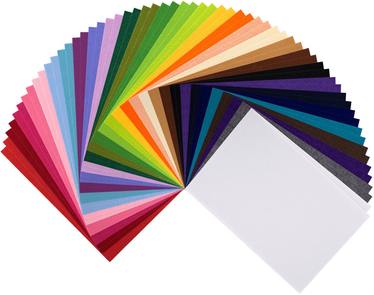 Vaessen creative • confezione multipla in feltro 1mm A4 assortiti 60x