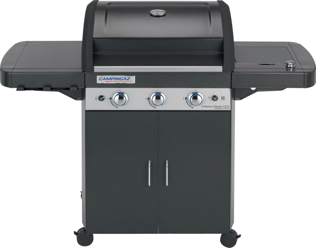 Campingaz 3 series classic ls barbacoa de gas negra - parrilla camping 3 quemadores - negra