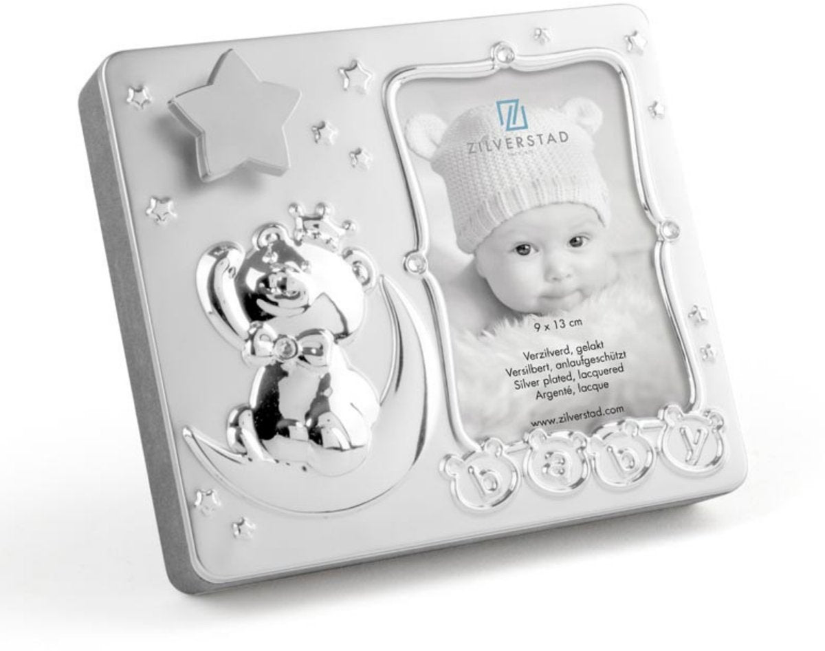 Zilverstad - portafoto carillon bambino 9x13 placcato argento