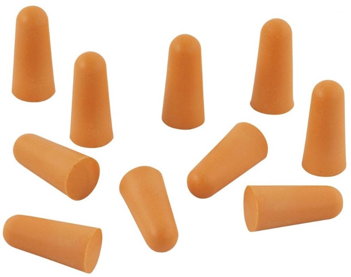 Wolfcraft - tappi per le orecchie - 10 tappi per le orecchie - 30 dB - tappi per le orecchie usa e getta - 4964000
