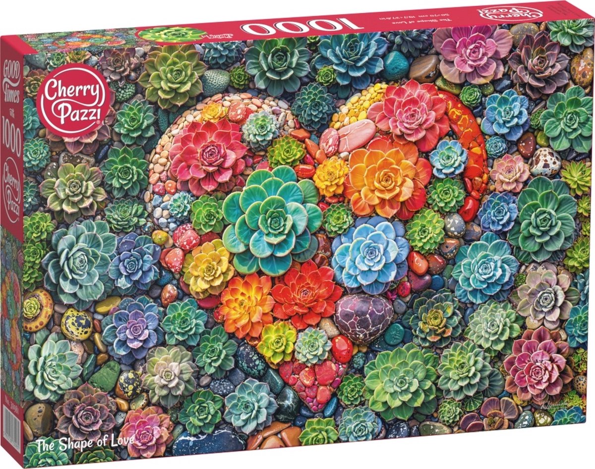 Cherrypazzi the shape of love puzzel 1000 stukjes