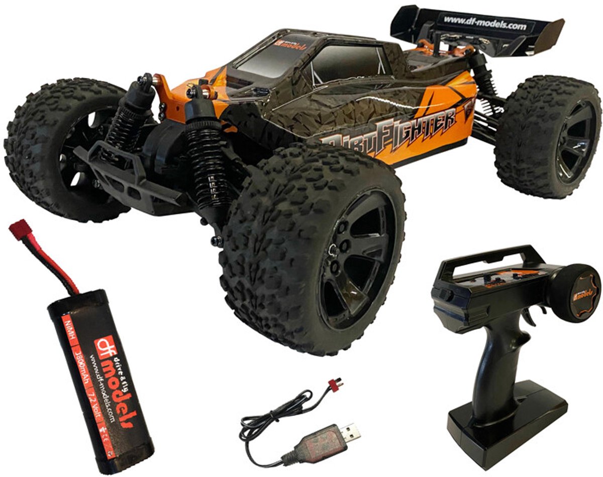 Df-models dirtfighter en buggy 4wd listo para funcionar 1:10