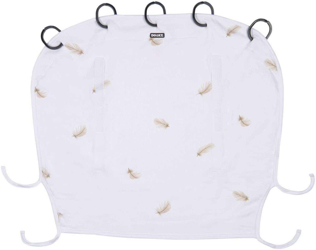 Dooky universal cover zonnescherm kinderwagen - uv bescherming voor je kind - zonnedoek buggy - feather