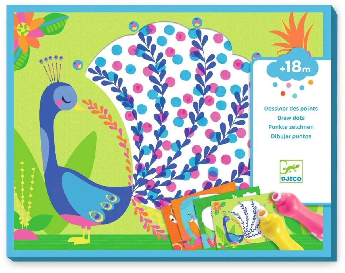 Set Djeco Creative Dot Art per bambini - fsc mix.