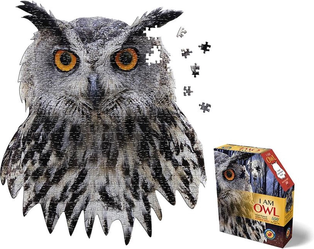 Madd Capp Puzzle Gufo Grigio 550 Pezzi