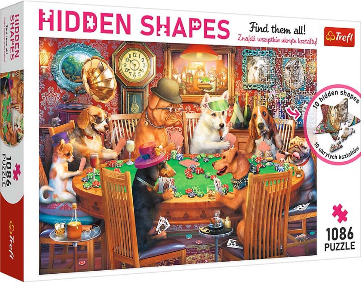 Trefl - puzzle - 1000 forme nascoste - serata di giochi