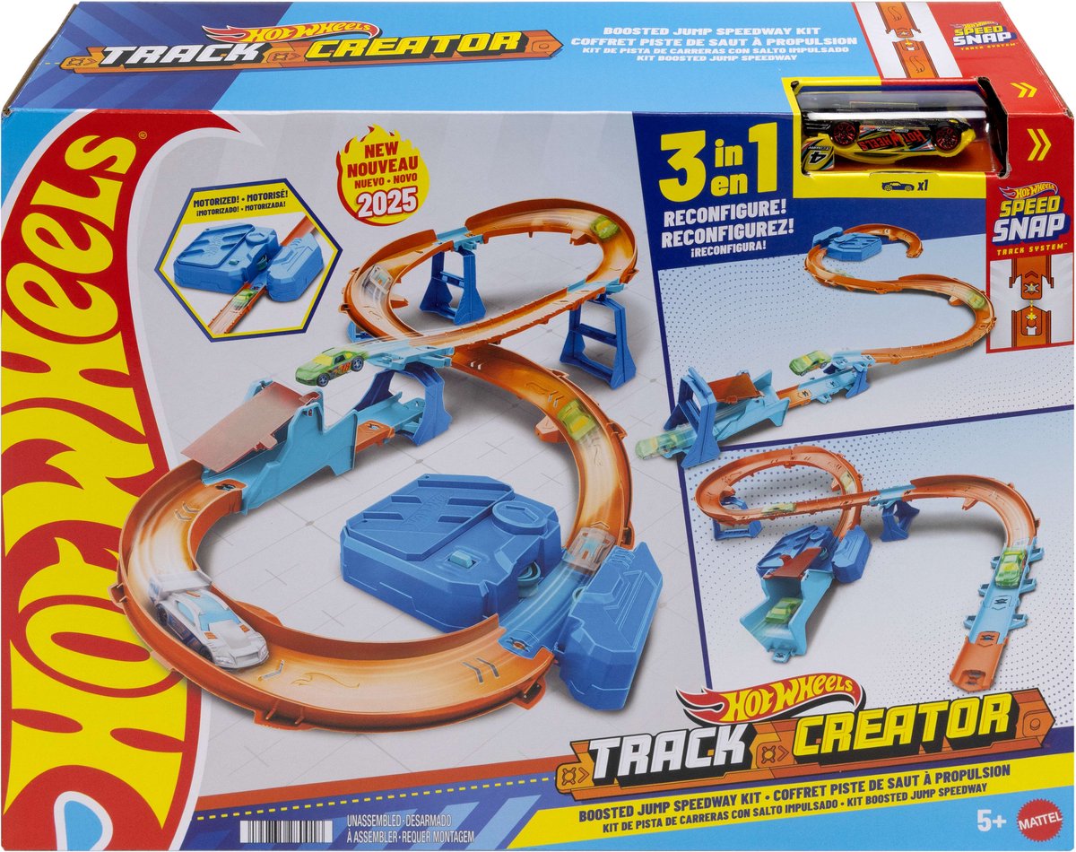 Hot Wheels JDB49, set di piste per veicoli, 5 anni, plastica, multicolore