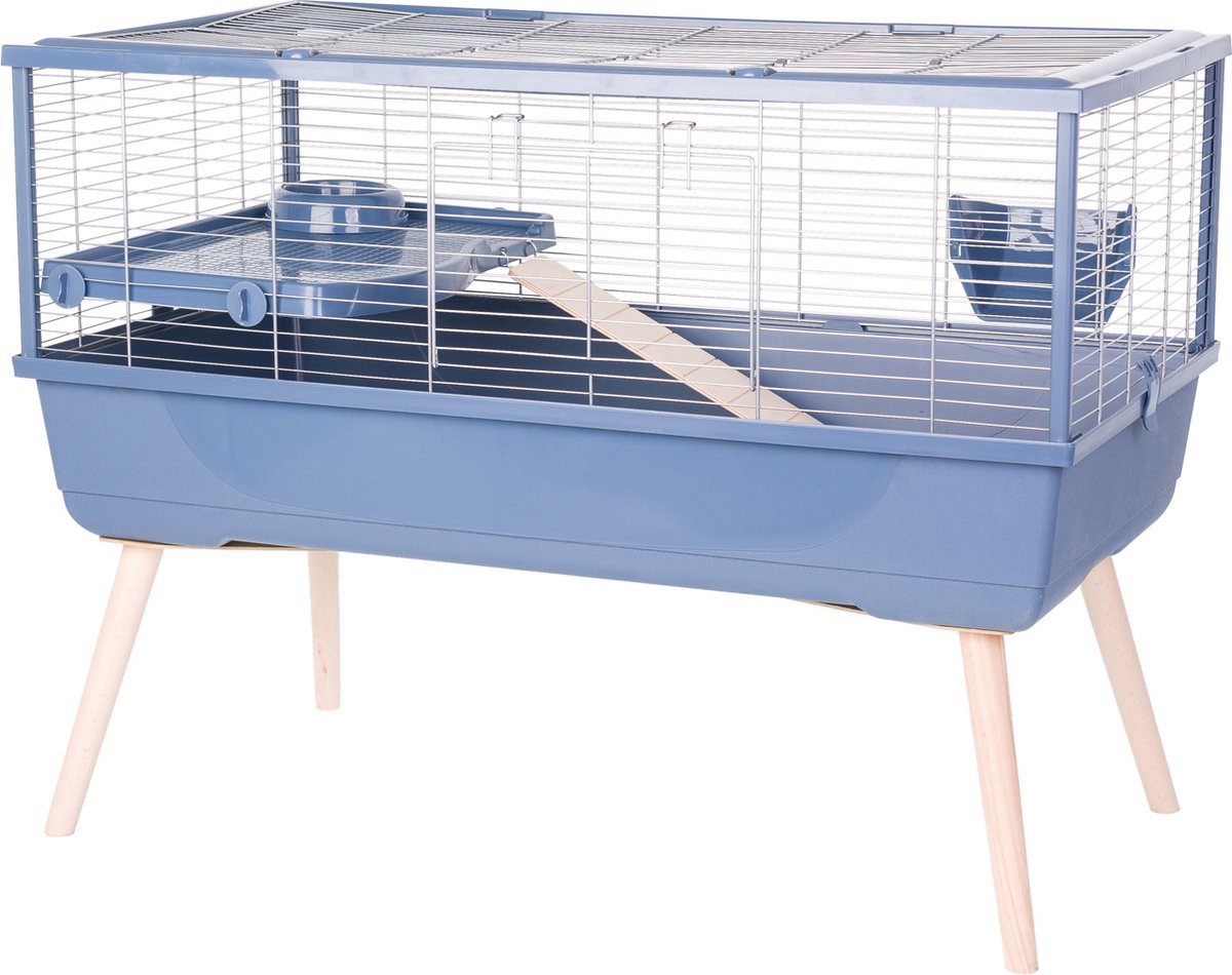 Gabbia per roditori Zolux neolife 100 - recinto per animali - 99x54x79 cm blu