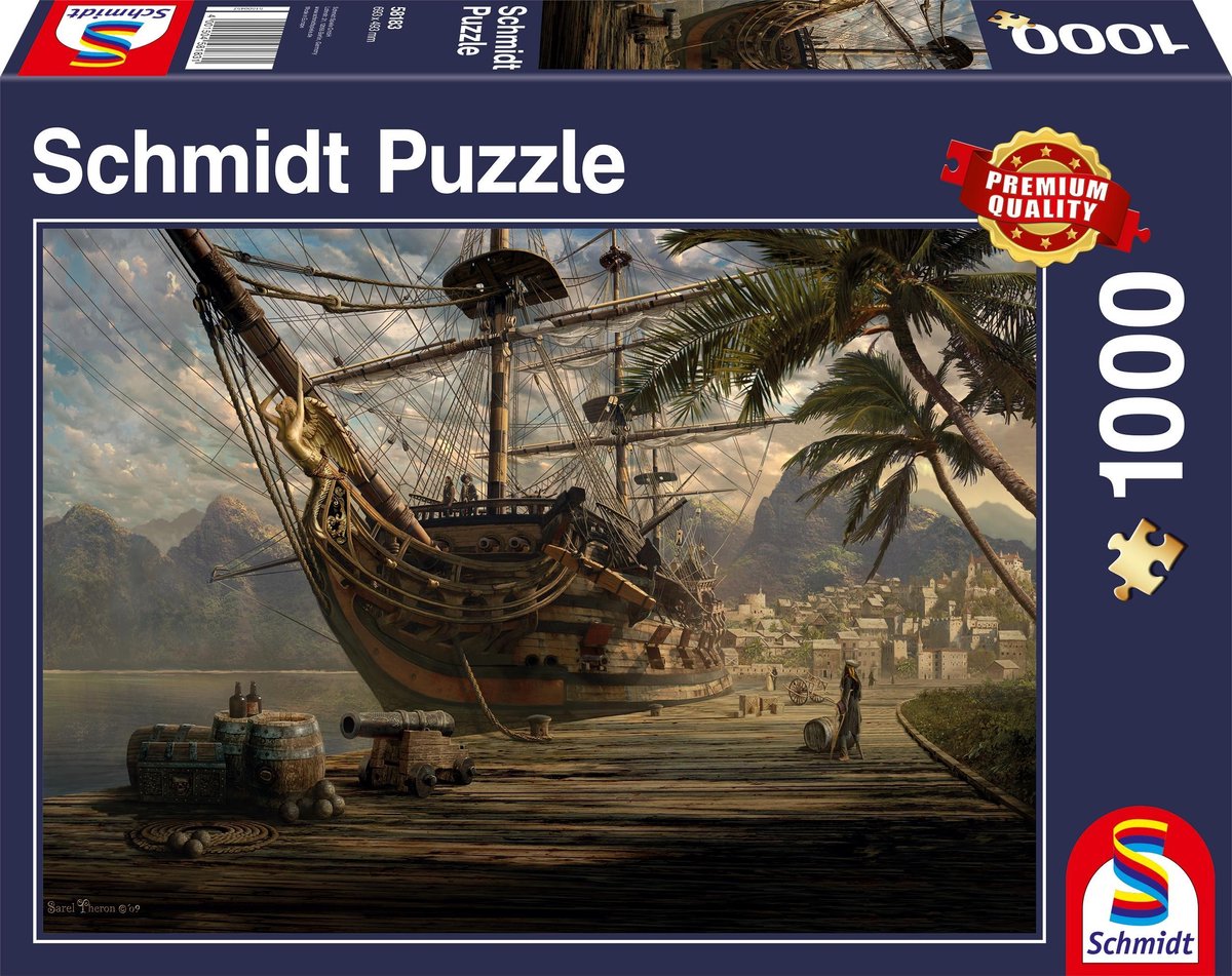 Puzzle Schmidt nave all'ancora - 1000 pezzi - da 12 anni