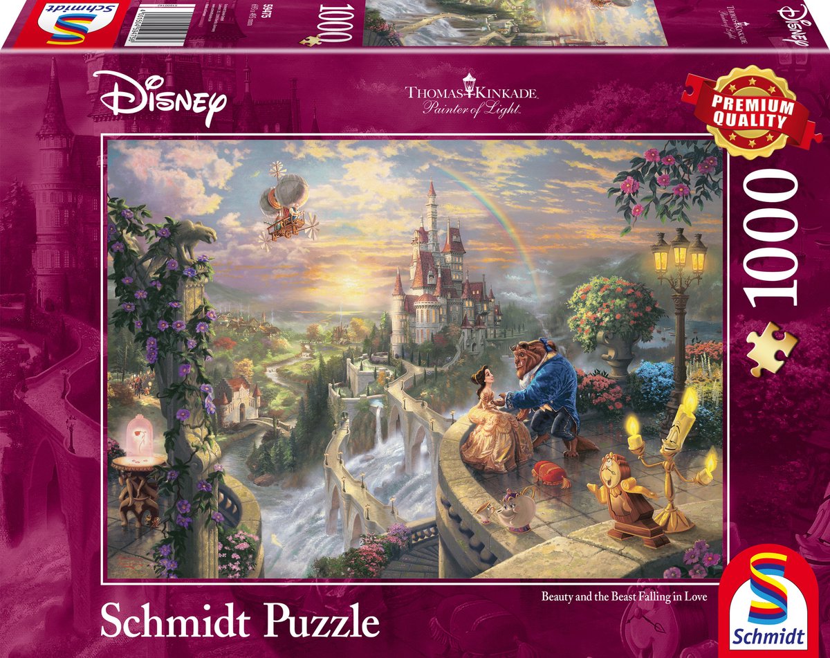 Schmidt Disney Puzzle La Bella e la Bestia Puzzle da 1000 pezzi.