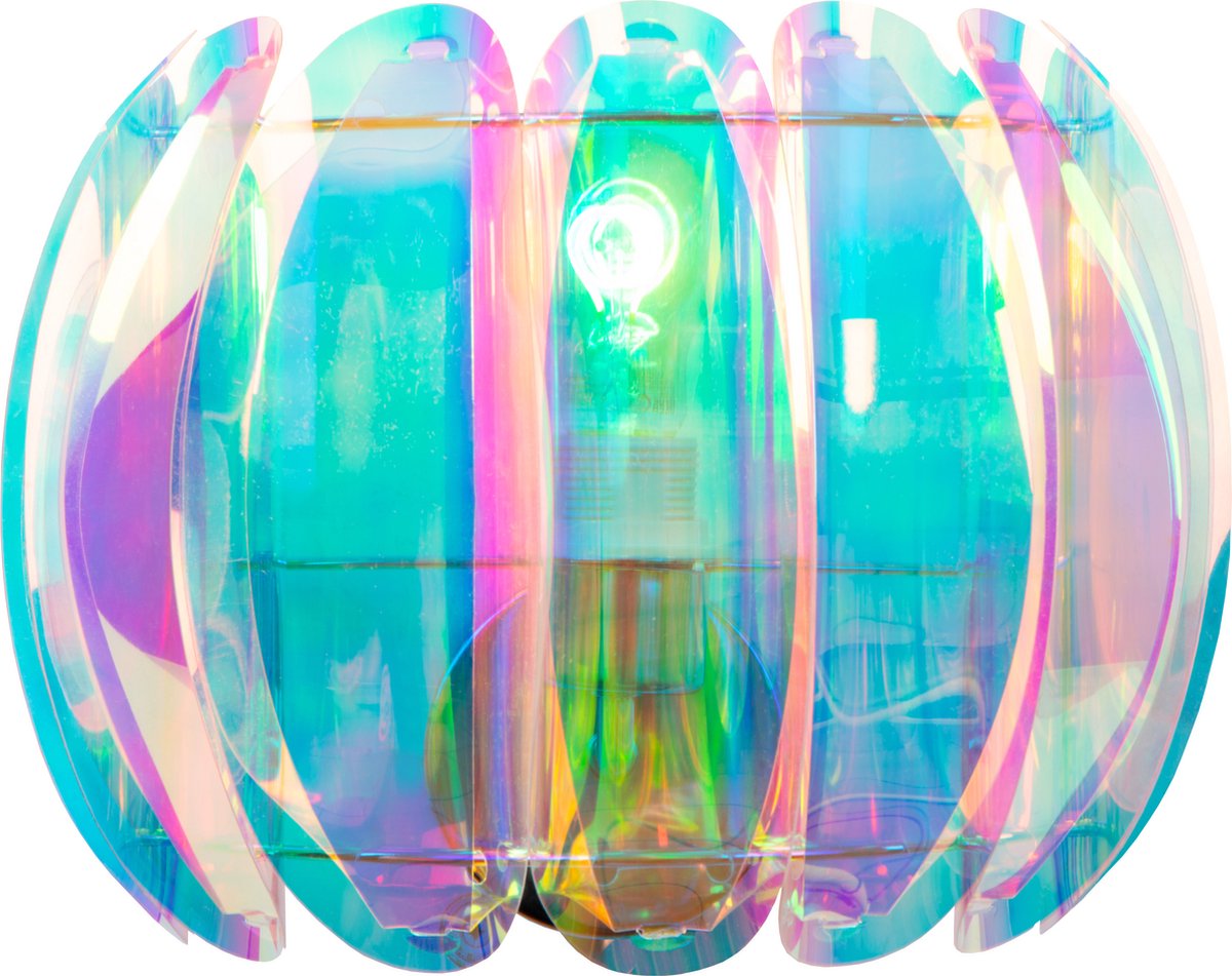 Lucide glinstar - lampada da parete - 1xe27 - multicolor