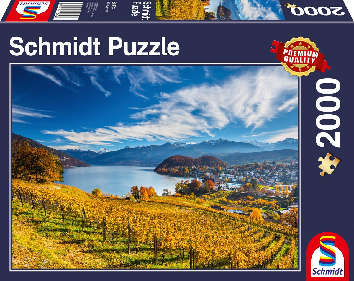 Schmidt - Puzzle - Vigneti - 2000 pezzi - Adulti - dai 14 anni