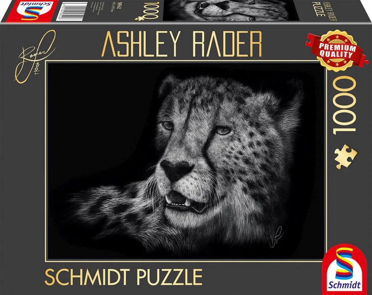 Schmidt puzzle ghepardo 1000 pezzi - puzzle animale art.