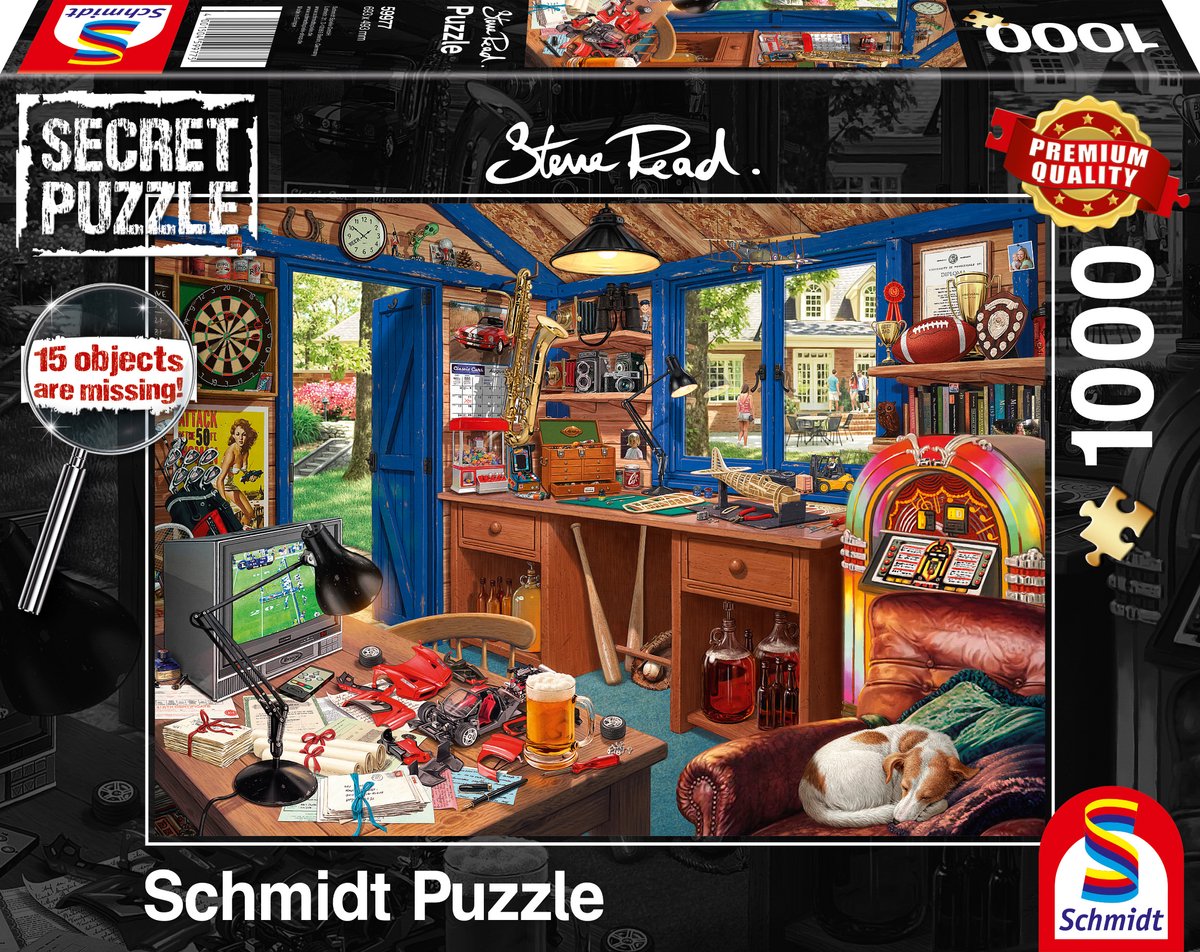 Schmidt Puzzle The Workshop - Puzzle da 1000 pezzi per adulti.