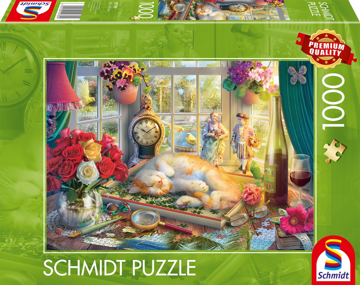 Schmidt - puzzle - puzzle con gatto - 1000 pezzi - adulti - da 12 anni