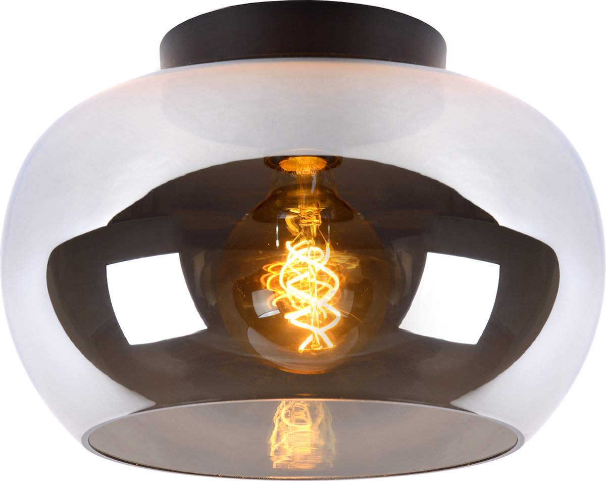 Lucide judi - lampada da soffitto (lampada da soffitto) - ø 30,5 cm - 1xe27 - fumé