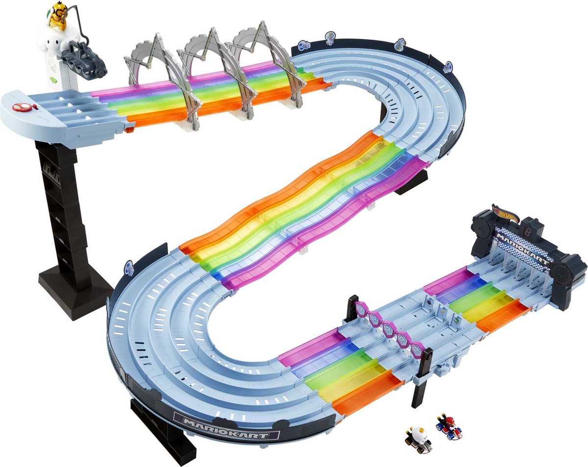 Set da gioco Hot Wheels Mario Kart Rainbow Racing
