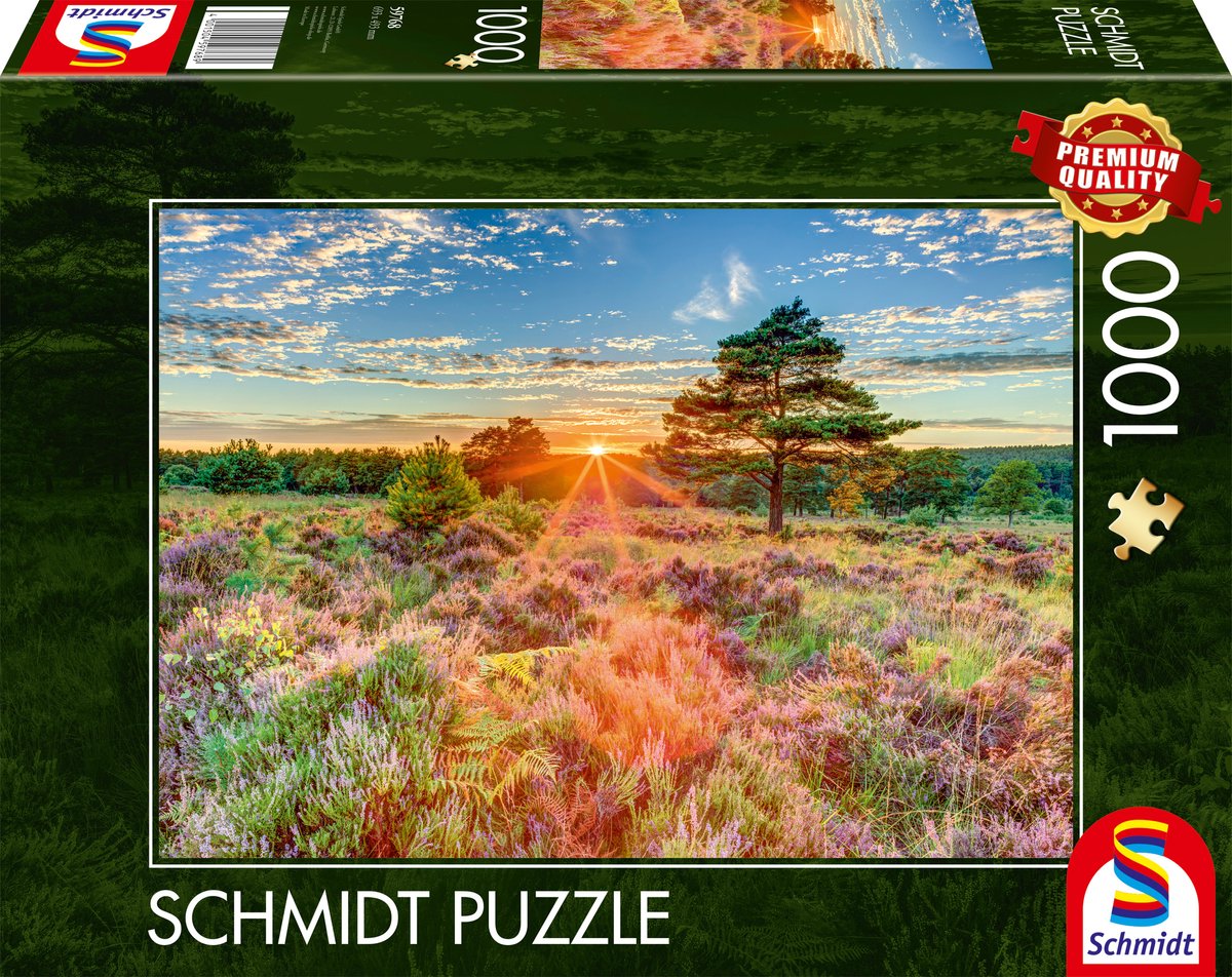 Schmidt - puzzle - erica al tramonto - 1000 pezzi - adulti - da 12 anni