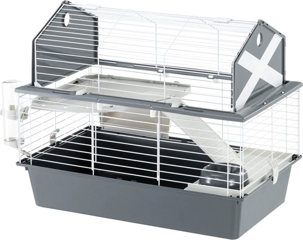 Ferplast Rabbit Hutch Barn 80 78x48x65 cm rojo