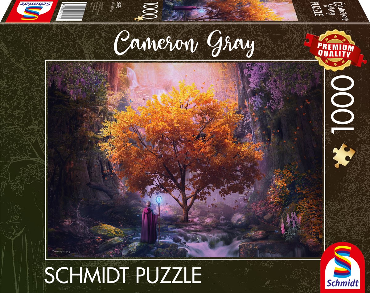 Schmidt - puzzle - magia della foresta - cameron grey - 1000 pezzi - adulti - da 12 anni