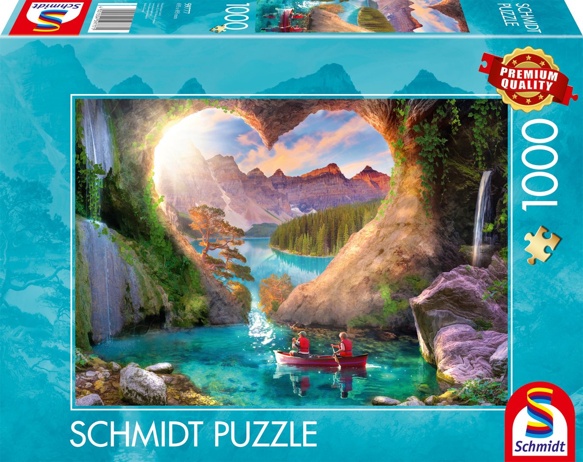 Schmidt - puzzle - vista con cuore - 1000 pezzi - adulti - da 12 anni