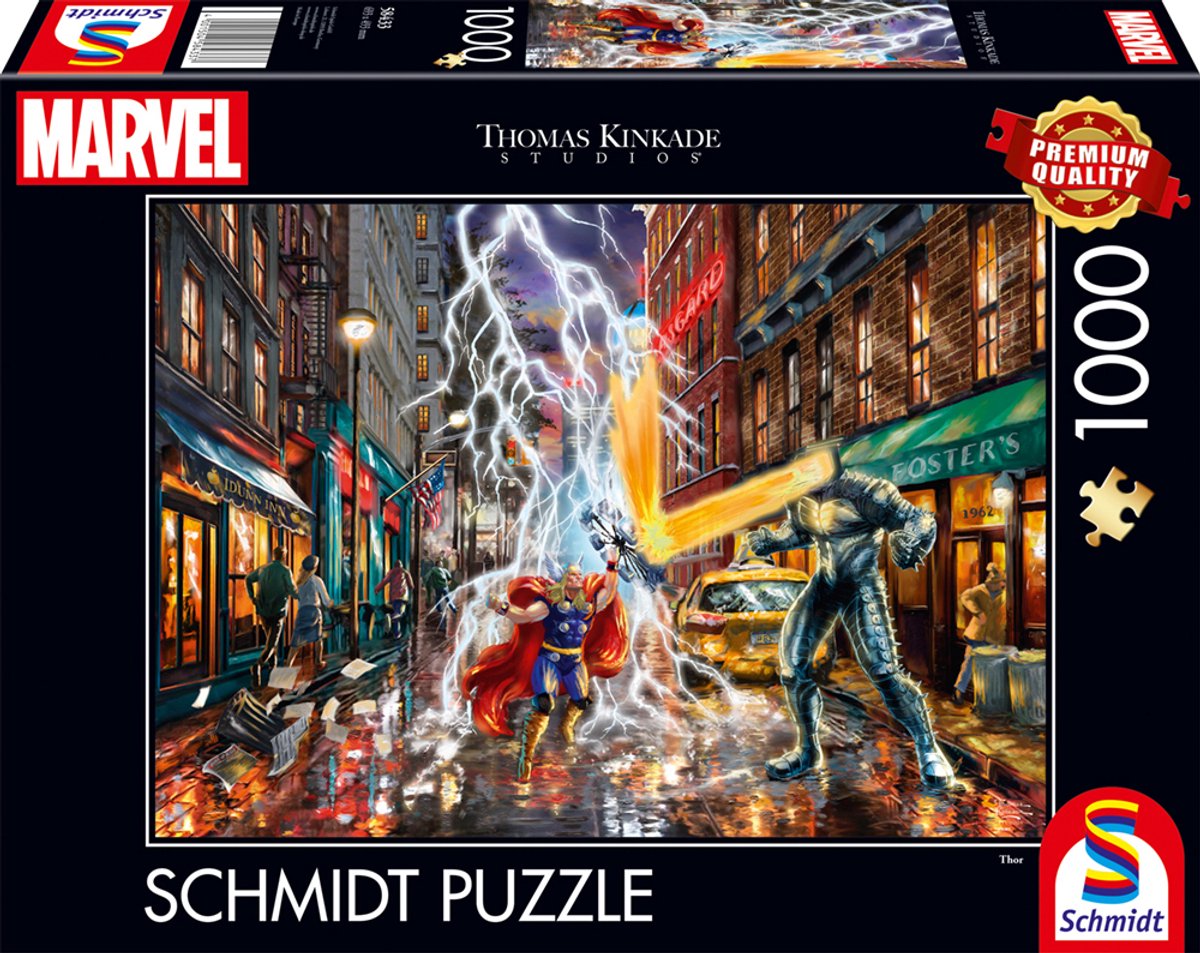 Schmidt - puzzle - marvel - thor - thomas kinkade studios - 1000 pezzi - adulti - dai 12 anni